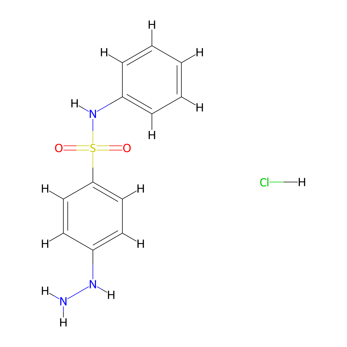 4-hydrazinyl-N-phenylbenzene-1-sulfonamide hydrochloride molecular structure, CAS 1251924-71-6