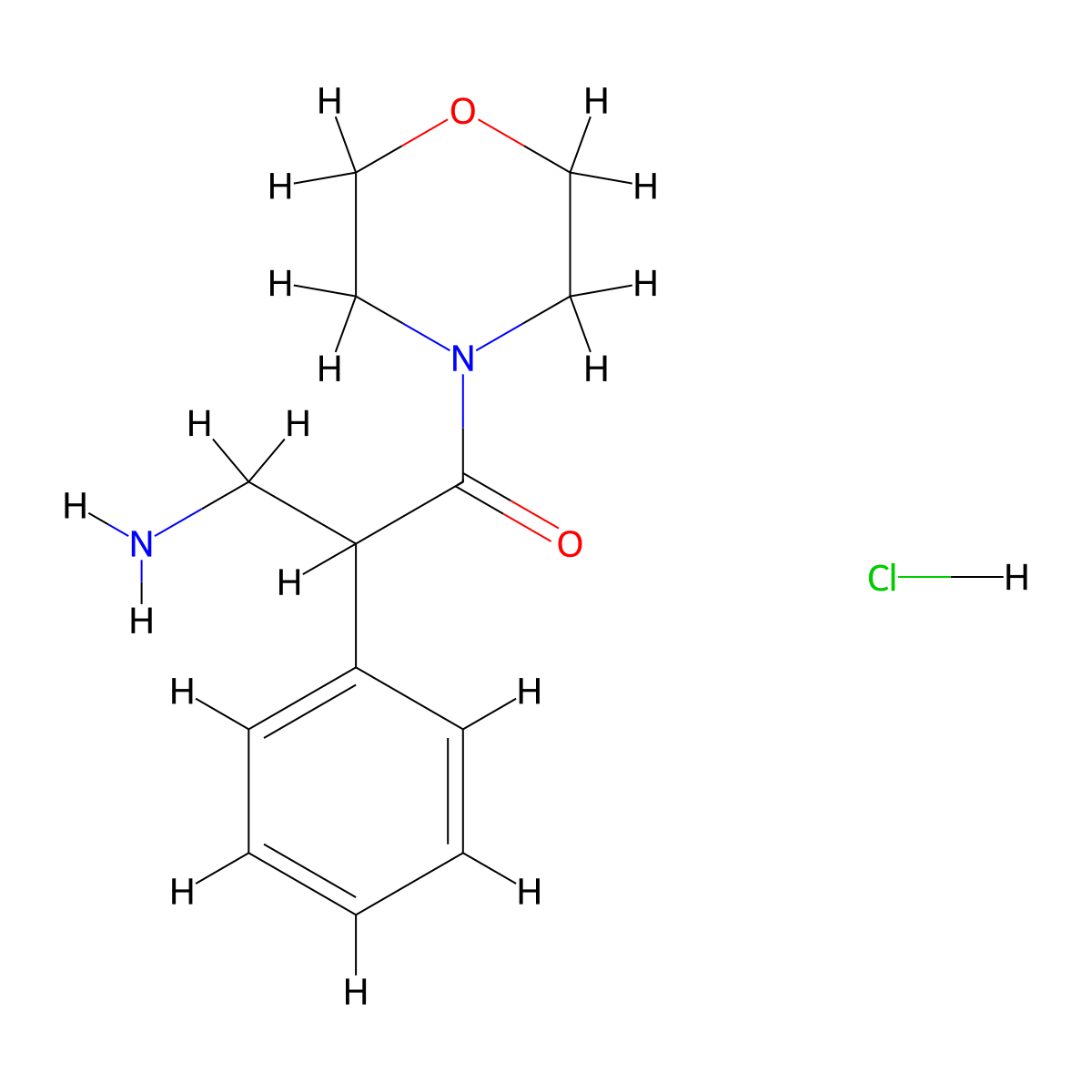 3-Amino-1-(morpholin-4-yl)-2-phenylpropan-1-one hydrochloride molecular structure, CAS 1251924-85-2