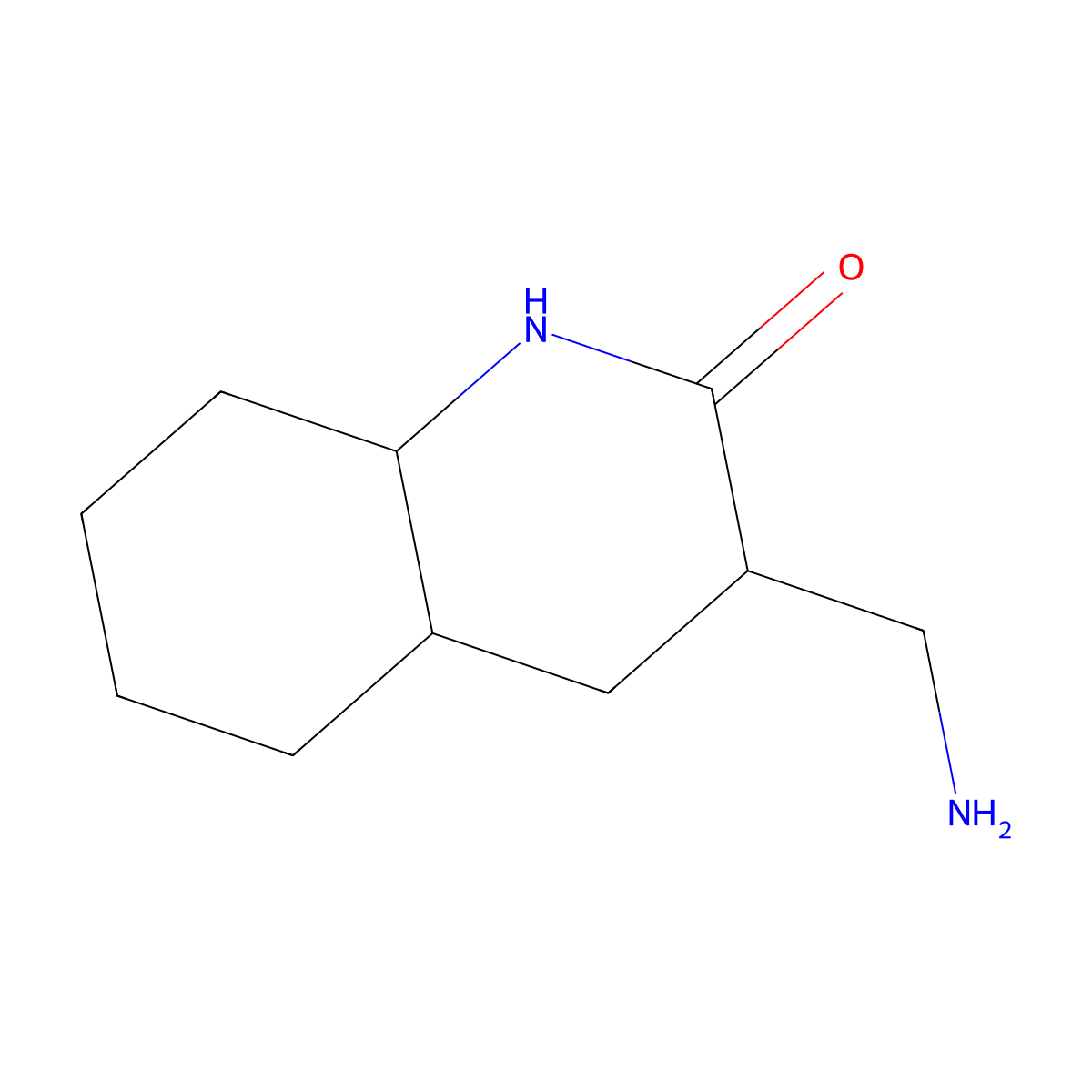 3-(Aminomethyl)-decahydroquinolin-2-one molecular structure, CAS 1251924-89-6