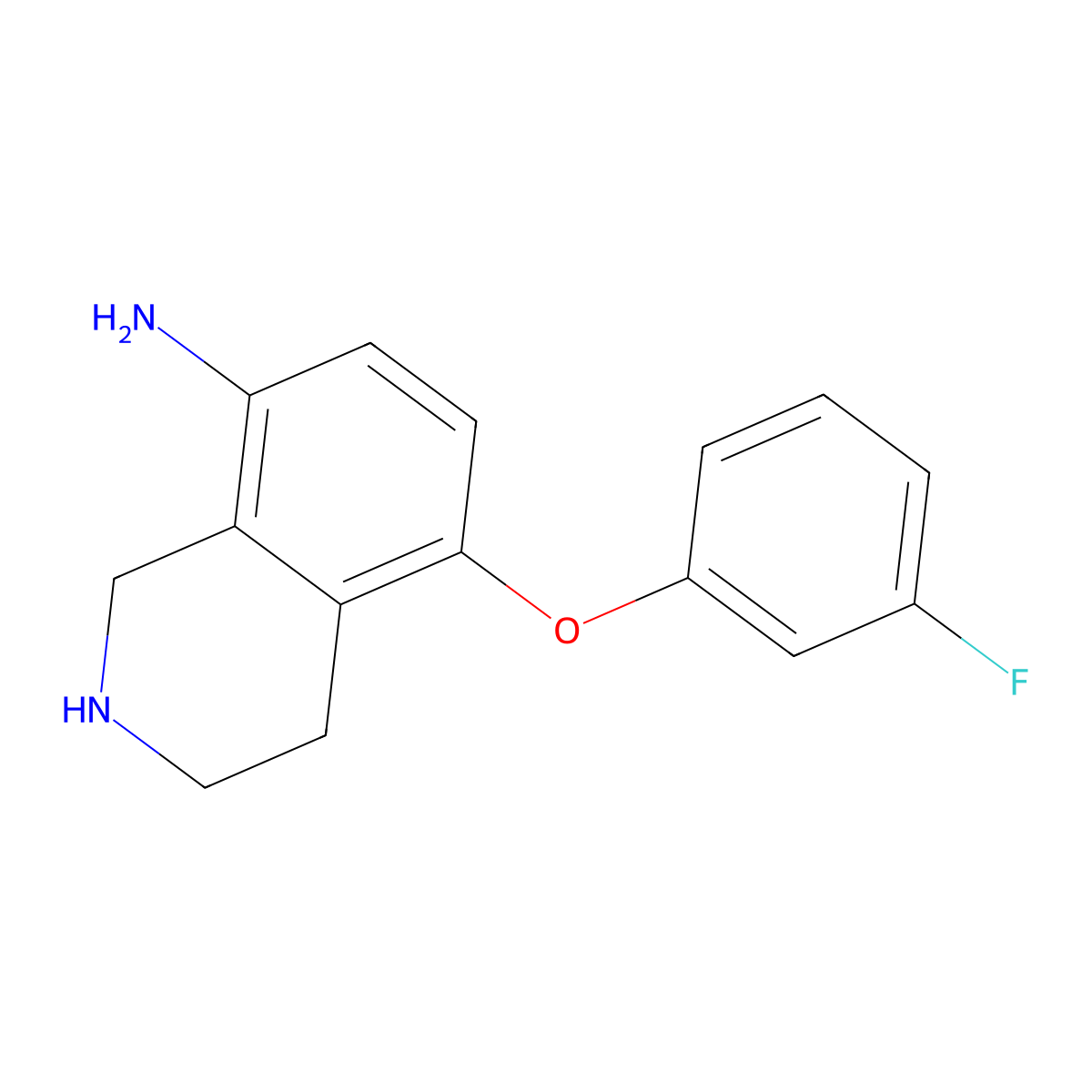 5-(3-Fluorophenoxy)-1,2,3,4-tetrahydroisoquinolin-8-amine molecular structure, CAS 1251924-93-2