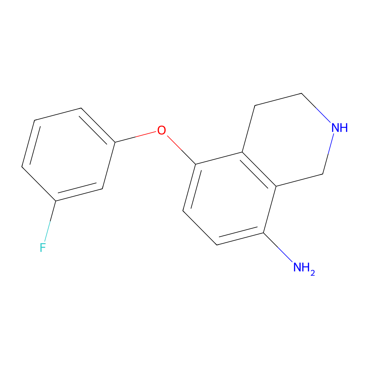 5-(3-Fluorophenoxy)-1,2,3,4-tetrahydroisoquinolin-8-amine molecular structure, CAS 1251924-93-2