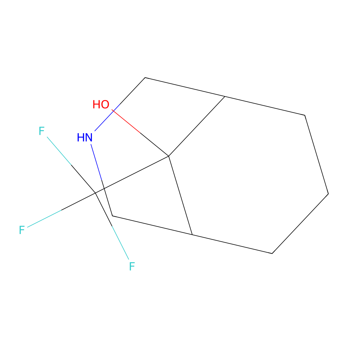 9-(Trifluoromethyl)-3-azabicyclo[3.3.1]nonan-9-ol molecular structure, CAS 1251925-02-6
