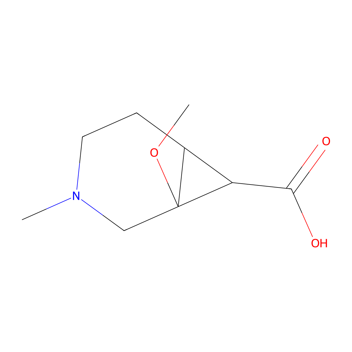 1-Methoxy-3-methyl-3-azabicyclo[4.1.0]heptane-7-carboxylic acid molecular structure, CAS 1251925-13-9