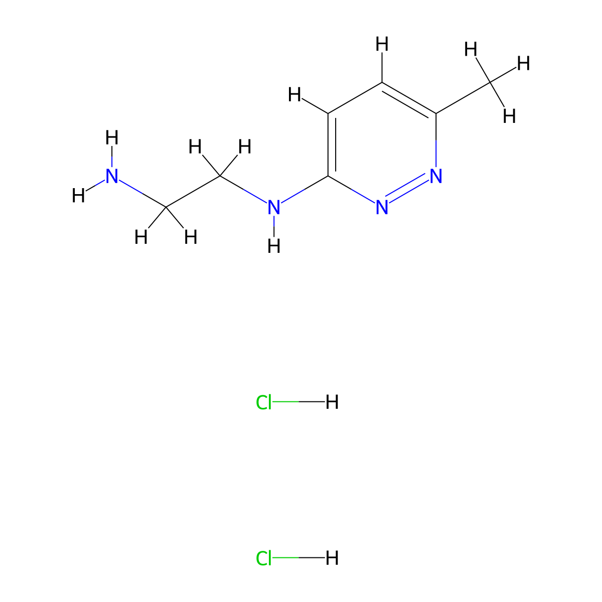 N-(2-aminoethyl)-6-methylpyridazin-3-amine dihydrochloride molecular structure, CAS 1251925-14-0