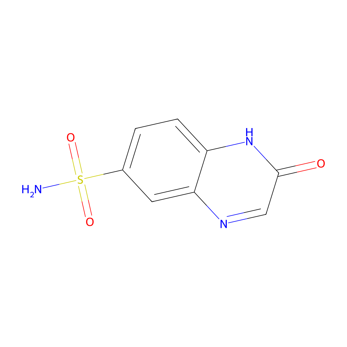 2-Oxo-1,2-dihydroquinoxaline-6-sulfonamide molecular structure, CAS 1251925-27-5