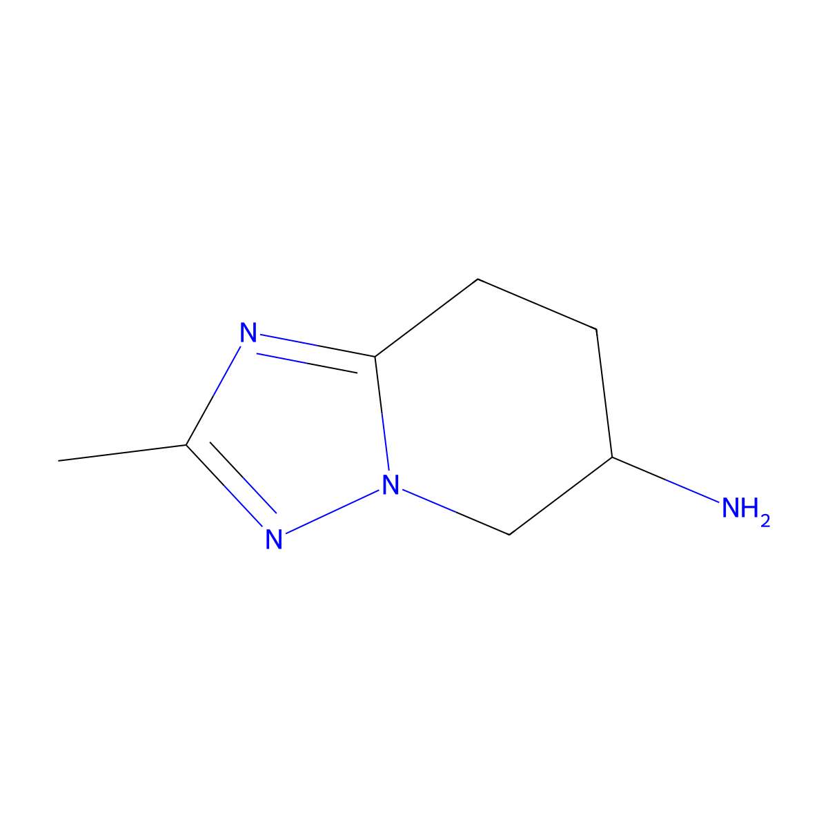 2-methyl-5H,6H,7H,8H-[1,2,4]triazolo[1,5-a]pyridin-6-amine molecular structure, CAS 1251925-31-1