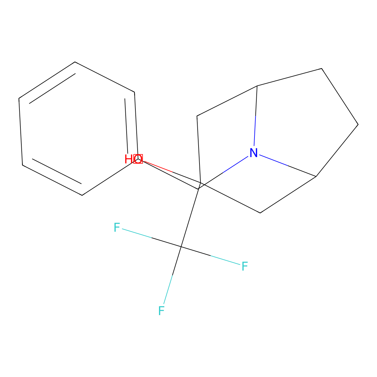 8-Benzyl-3-(trifluoromethyl)-8-azabicyclo[3.2.1]octan-3-ol molecular structure, CAS 1251925-32-2