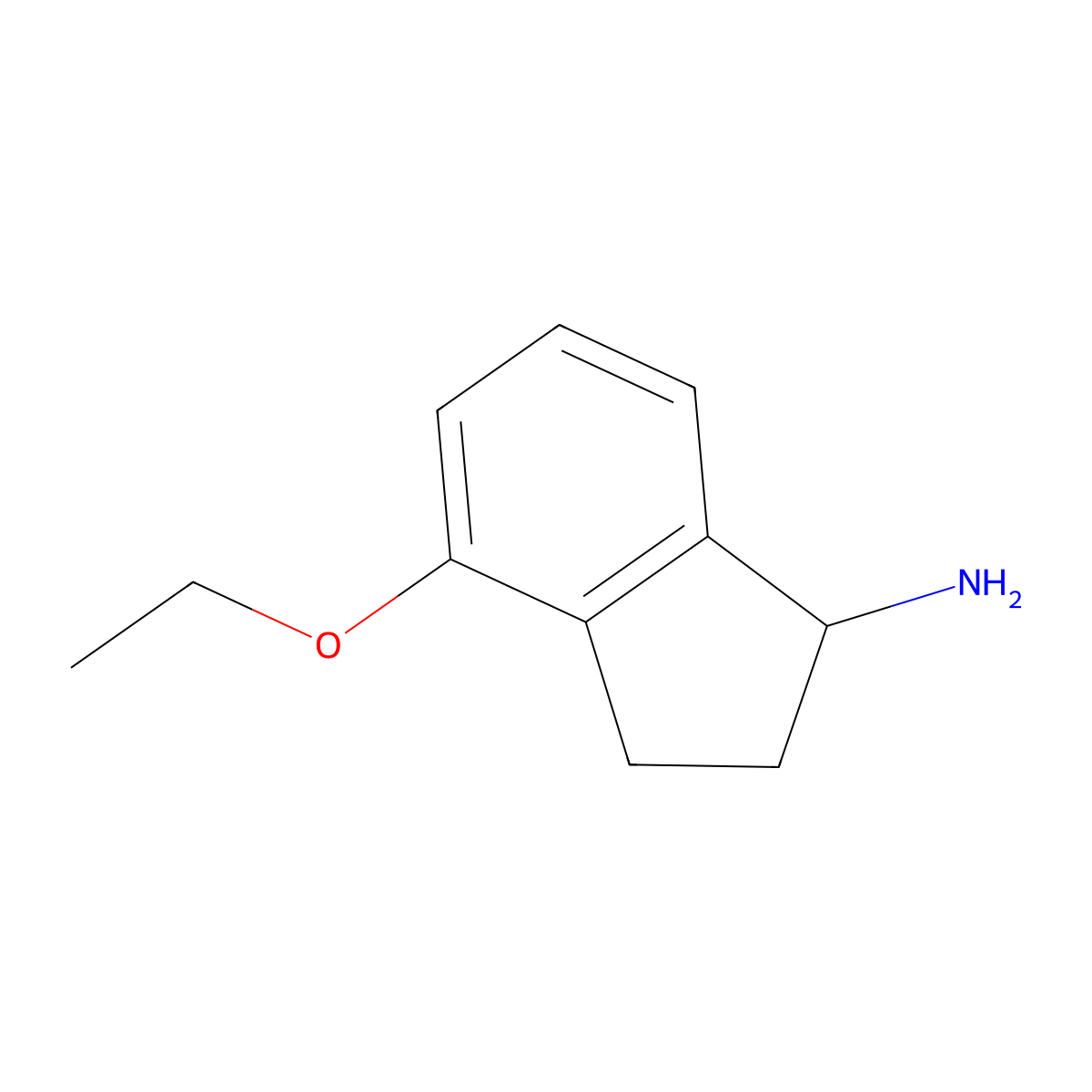 4-ethoxy-2,3-dihydro-1H-inden-1-amine molecular structure, CAS 1251999-14-0