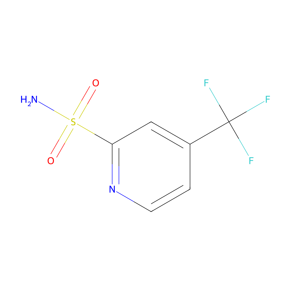 4-(Trifluoromethyl)pyridine-2-sulfonamide molecular structure, CAS 1252046-10-8