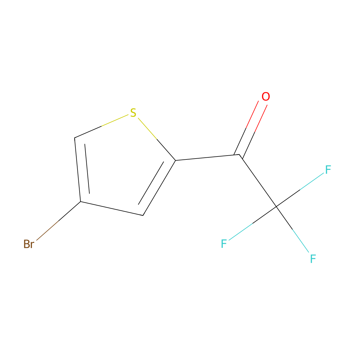 1-(4-Bromo-Thiophen-2-Yl)-2,2,2-Trifluoro-Ethanone molecular structure, CAS 1252046-14-2