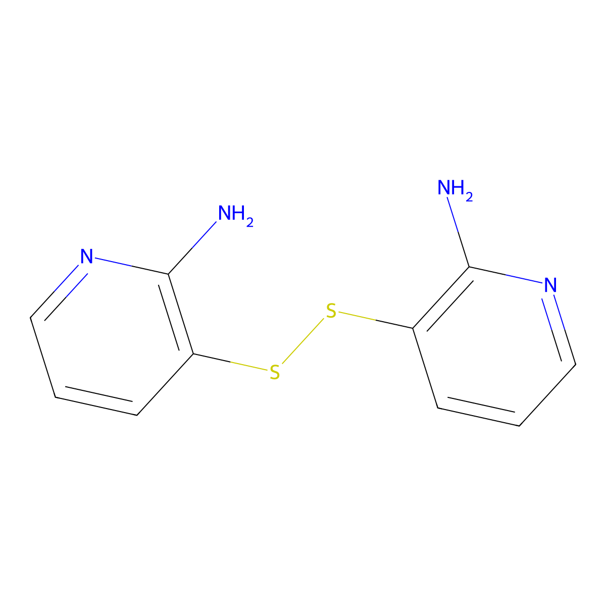 3,3'-Disulfanediylbis(pyridin-2-amine) molecular structure, CAS 125209-79-2