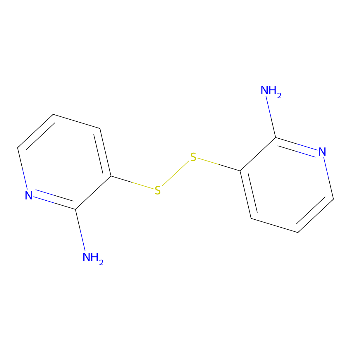3,3'-Disulfanediylbis(pyridin-2-amine) molecular structure, CAS 125209-79-2