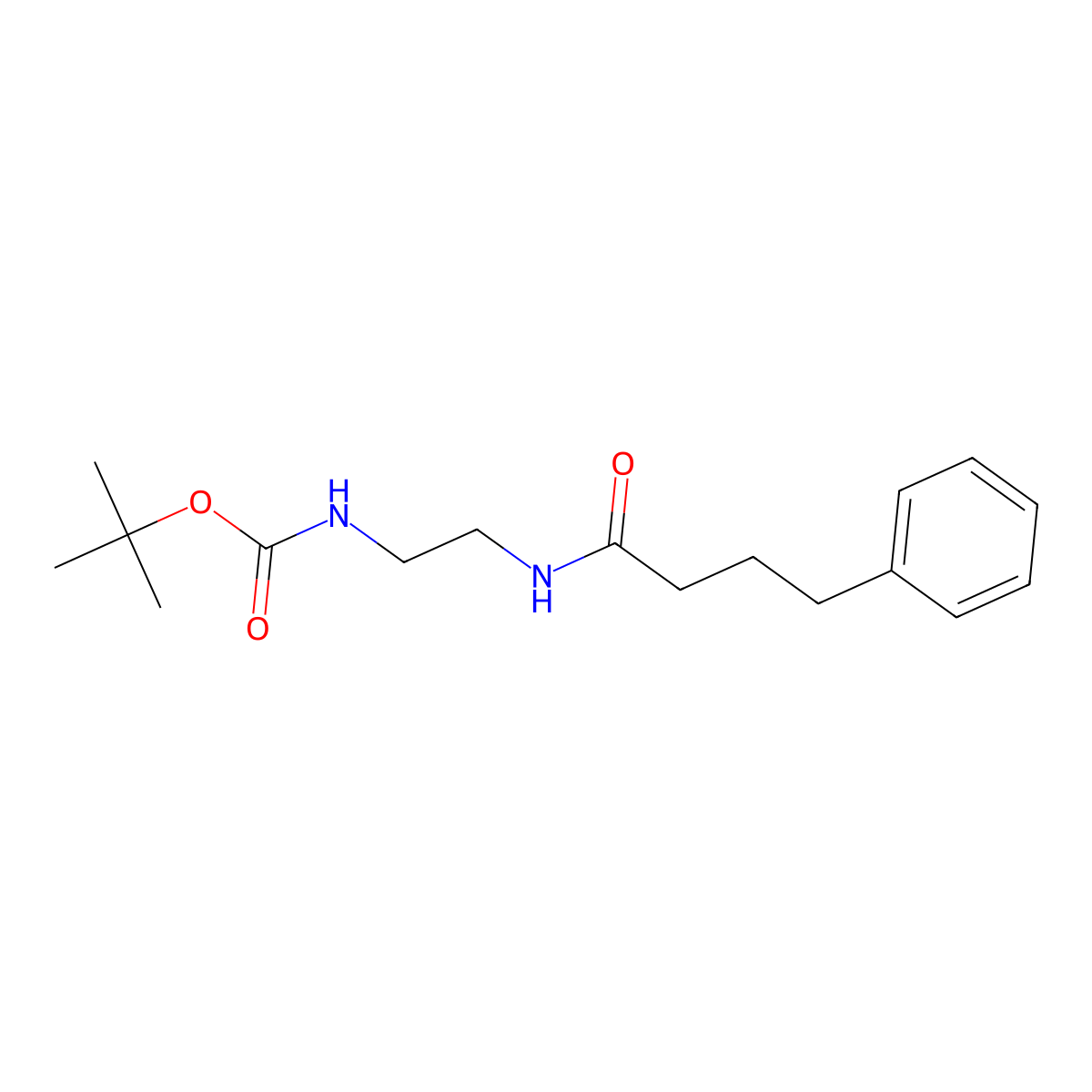 tert-butyl N-[2-(4-phenylbutanamido)ethyl]carbamate molecular structure, CAS 1252276-68-8