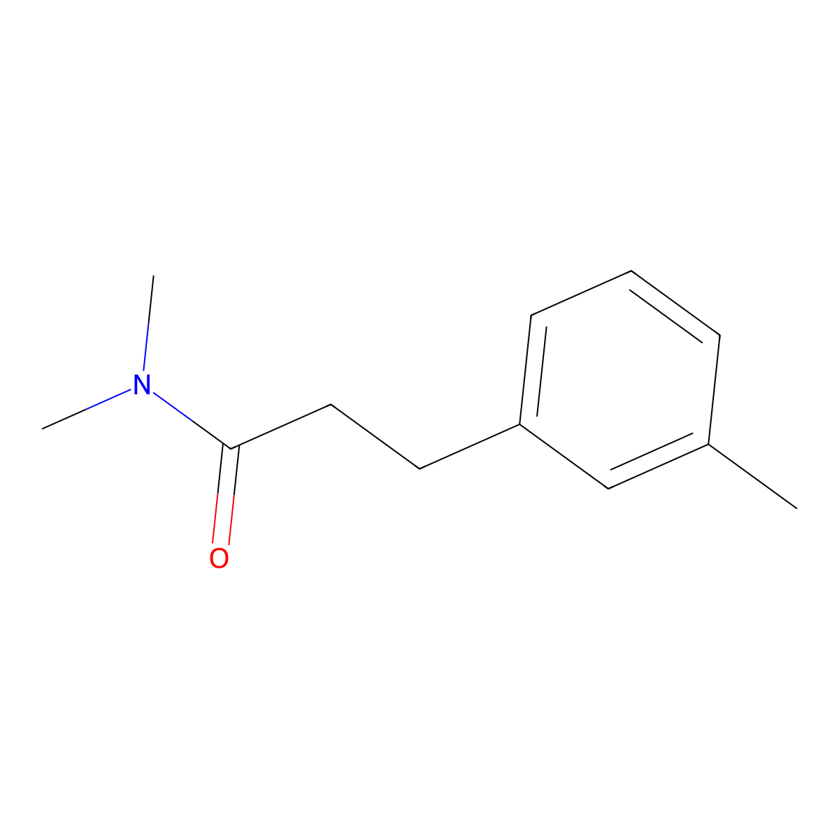 N,N-dimethyl-3-(3-methylphenyl)propanamide molecular structure, CAS 1252282-01-1