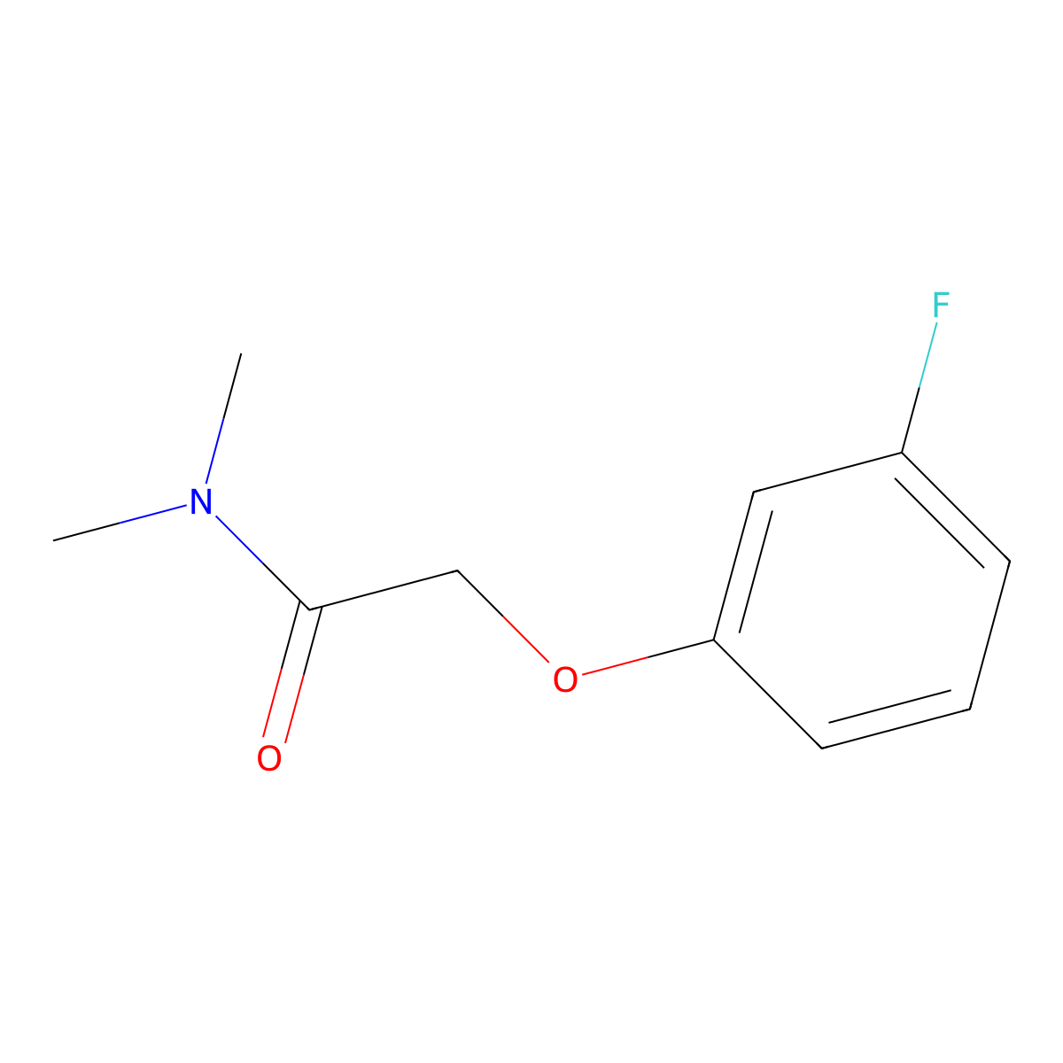 2-(3-fluorophenoxy)-N,N-dimethylacetamide molecular structure, CAS 1252312-03-0