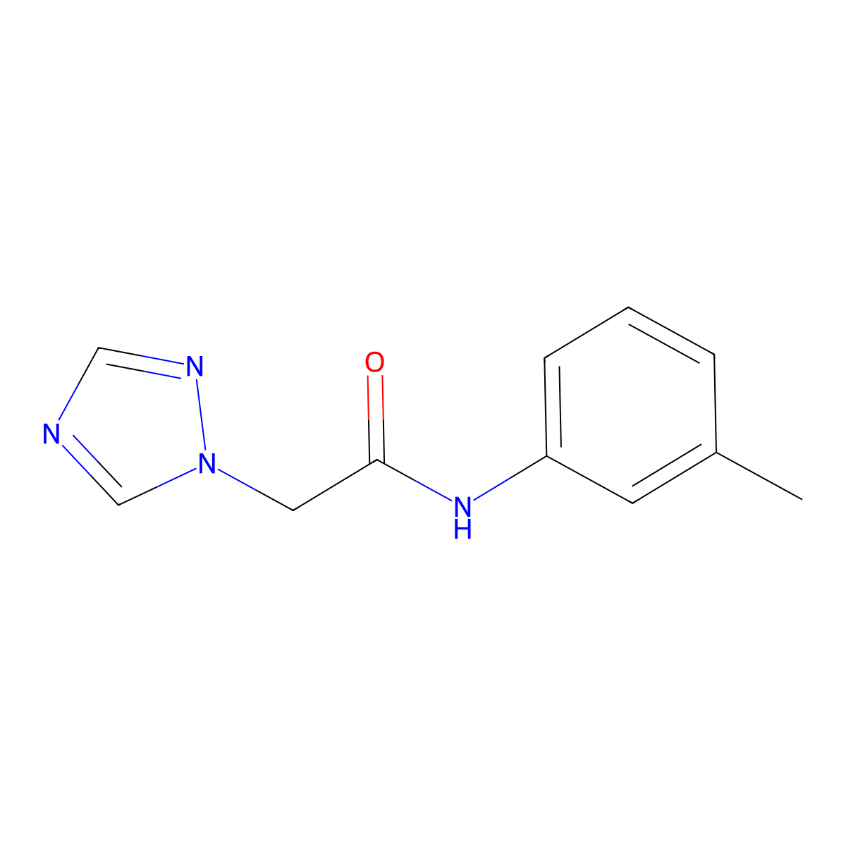 N-(3-methylphenyl)-2-(1H-1,2,4-triazol-1-yl)acetamide molecular structure, CAS 1252352-88-7
