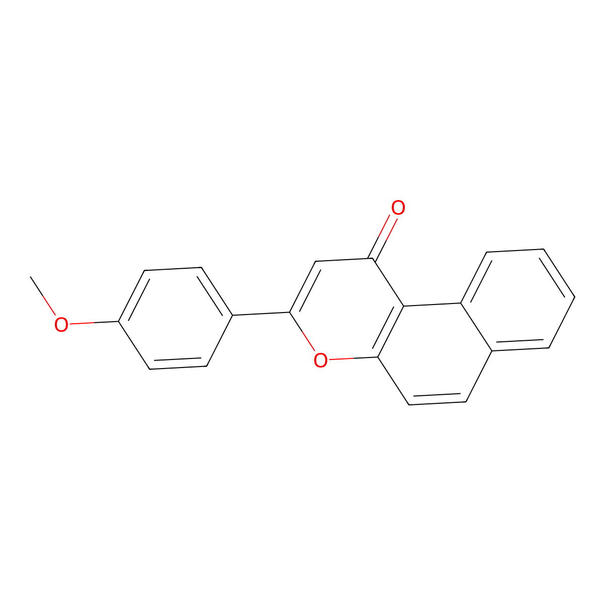 3-(4-Methoxyphenyl)benzo[f]chromen-1-one molecular structure, CAS 125240-02-0