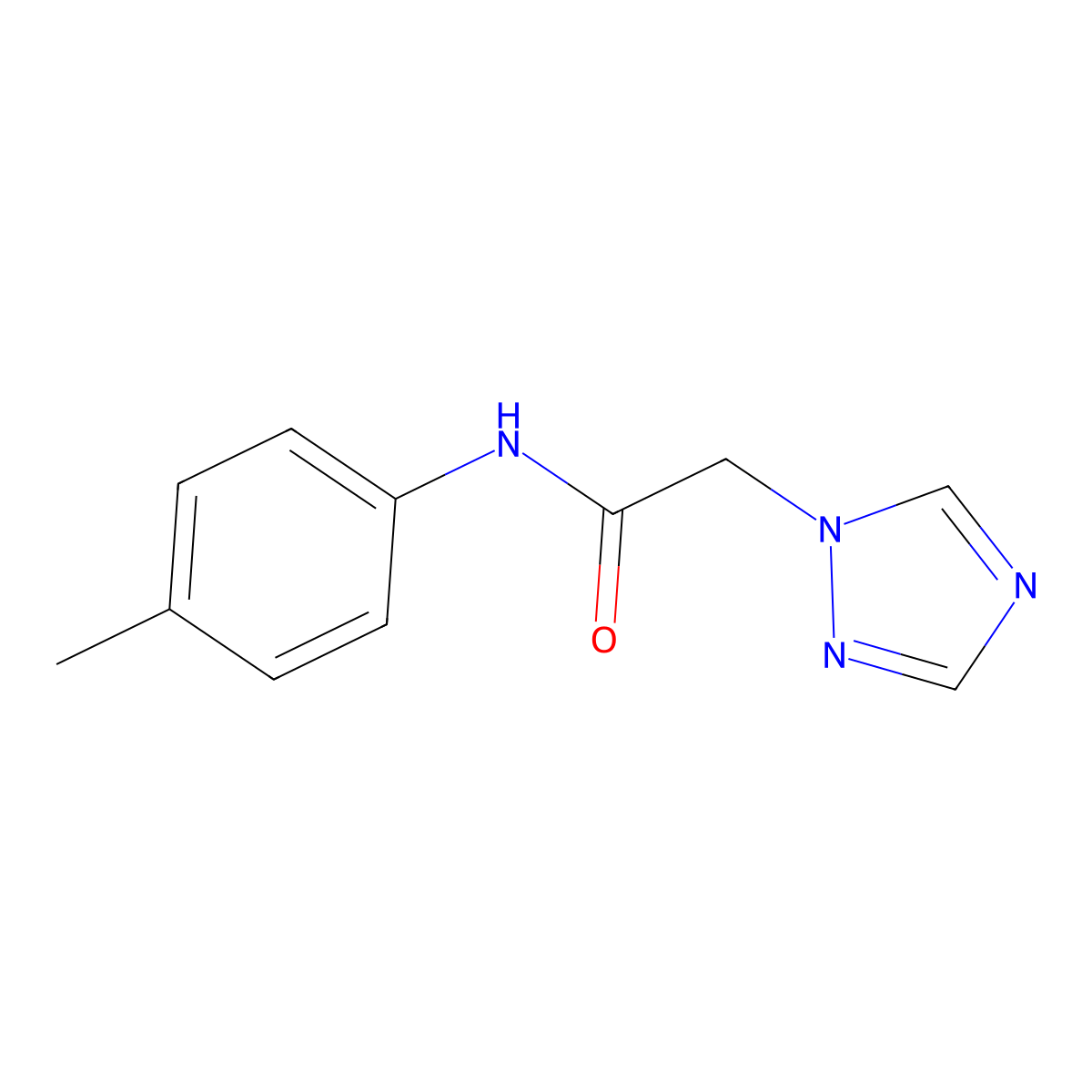 N-(4-methylphenyl)-2-(1H-1,2,4-triazol-1-yl)acetamide molecular structure, CAS 1252441-64-7