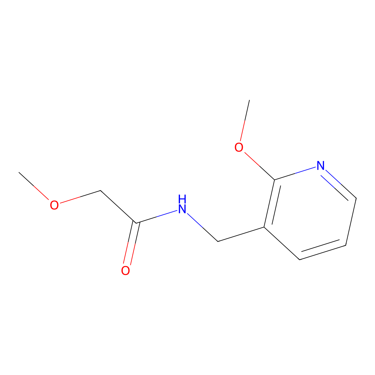 2-Methoxy-N-((2-methoxypyridin-3-yl)methyl)acetamide molecular structure, CAS 1252442-76-4