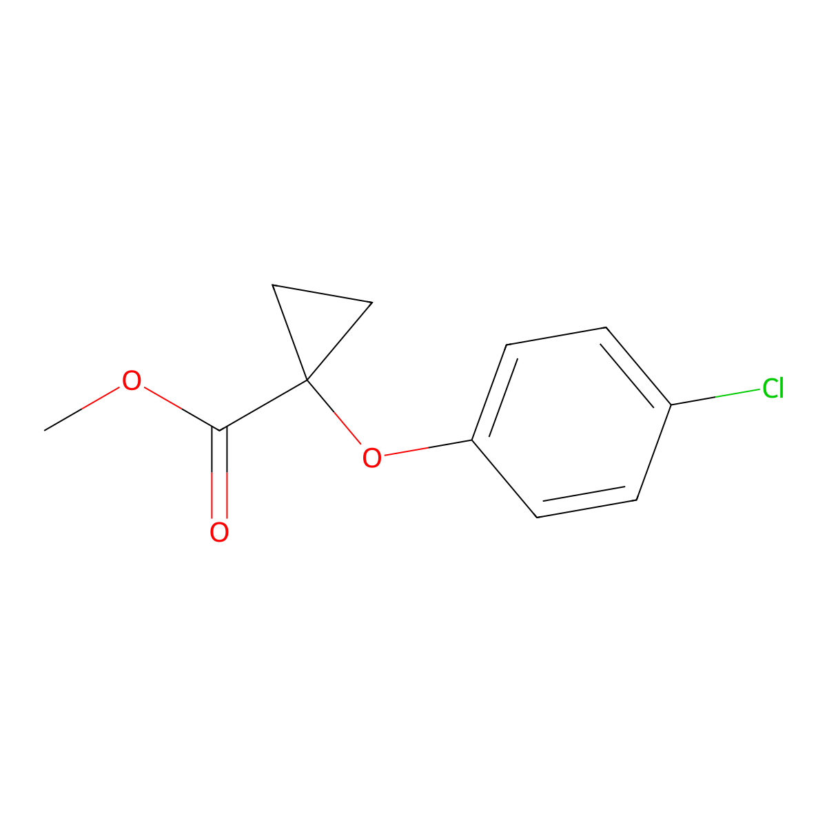 1-(4-Chloro-phenoxy)-cyclopropanecarboxylic Acid Methyl Ester molecular structure, CAS 1252642-19-5