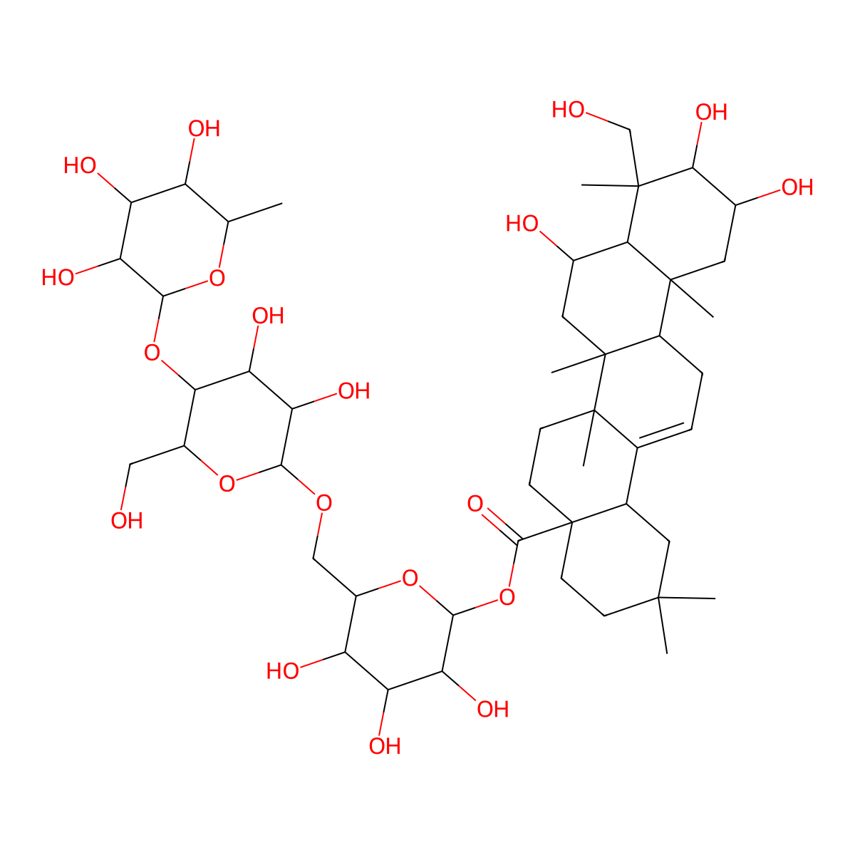 Asiaticoside B molecular structure, CAS 125265-68-1