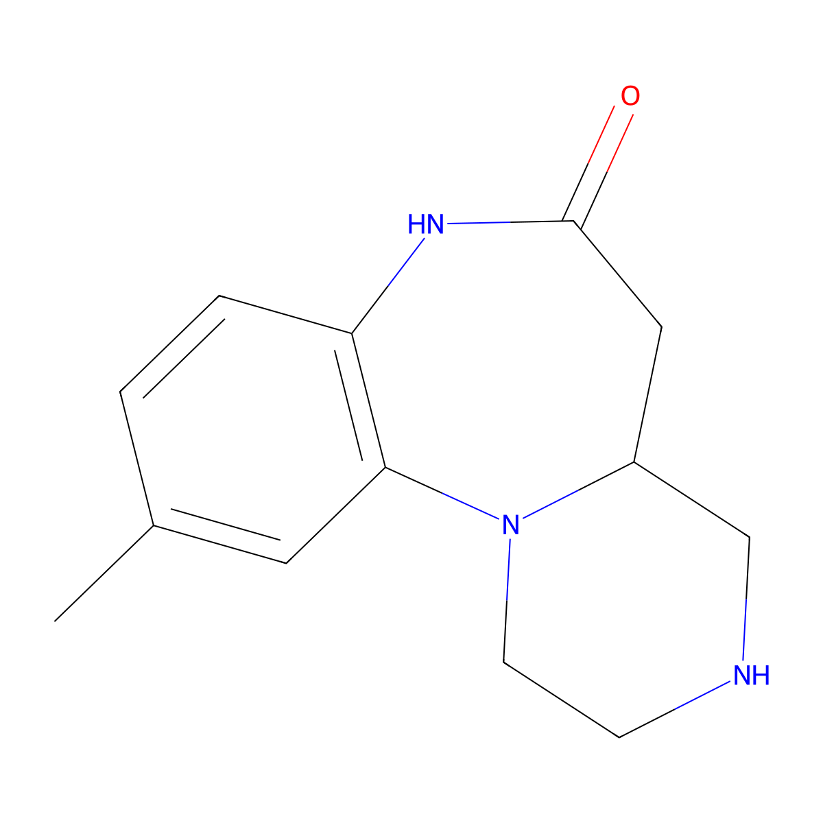 10-Methyl-1,2,3,4,4A,5-hexahydrobenzo[B]pyrazino[1,2-D][1,4]diazepin-6(7H)-one molecular structure, CAS 1252650-37-5