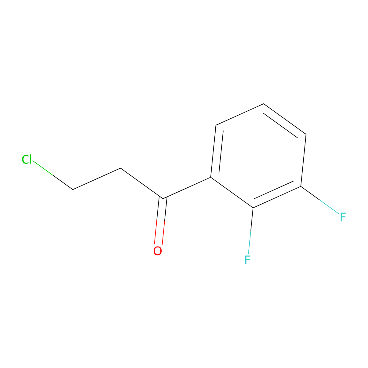 3-Chloro-1-(2,3-difluorophenyl)propan-1-one molecular structure, CAS 1252665-86-3