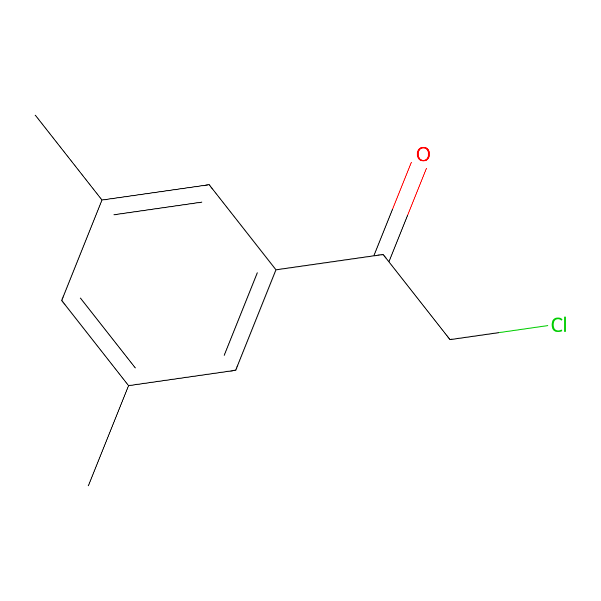 2-Chloro-1-(3,5-dimethylphenyl)ethanone molecular structure, CAS 1252666-07-1
