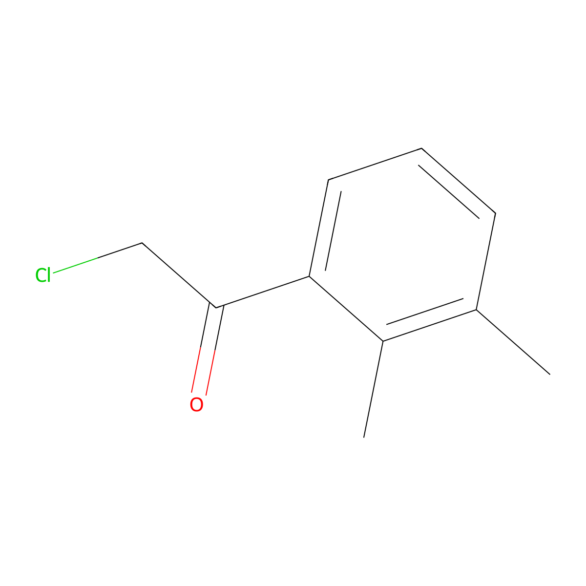 2-Chloro-1-(2,3-dimethylphenyl)ethanone molecular structure, CAS 1252666-10-6
