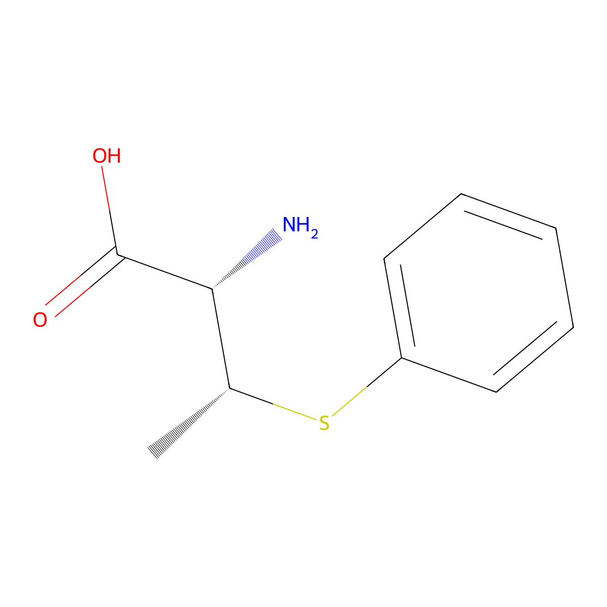 (2S,3R)-2-Amino-3-(phenylthio)butanoic acid molecular structure, CAS 1252683-33-2