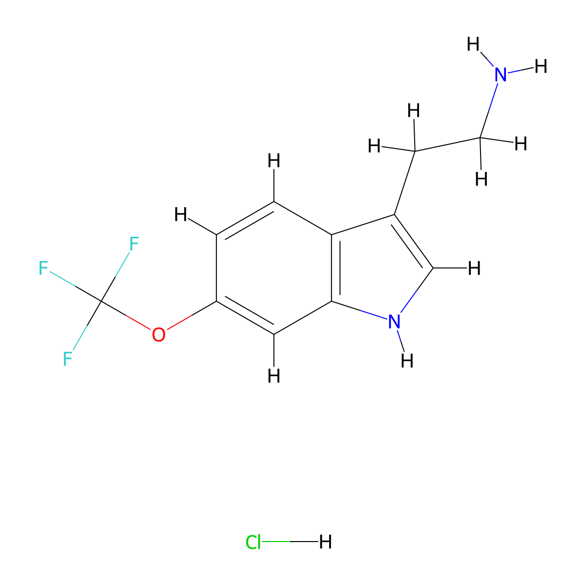 2-(6-(Trifluoromethoxy)-1H-indol-3-yl)ethanamine hydrochloride molecular structure, CAS 1252686-45-5