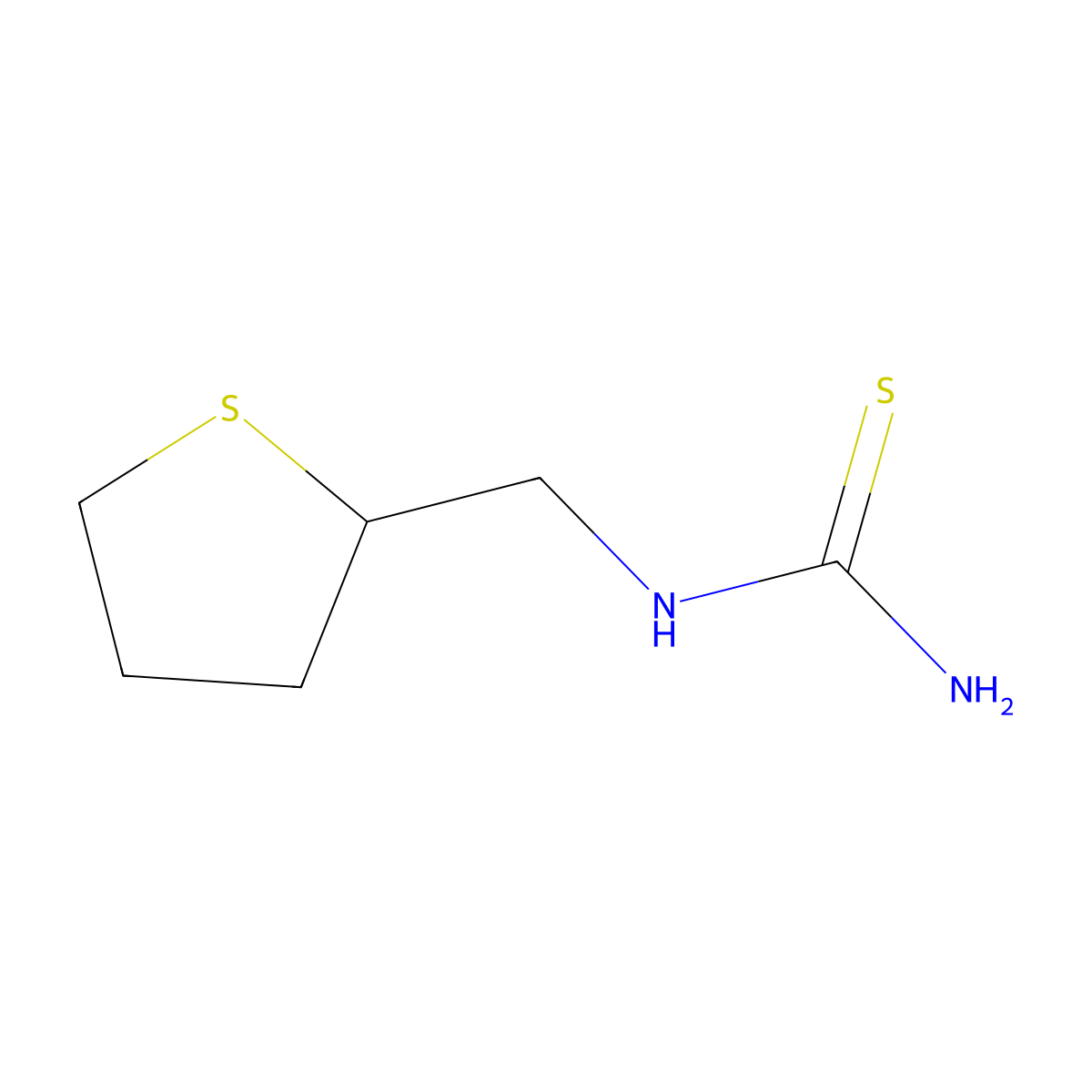 [(Thiolan-2-yl)methyl]thiourea molecular structure, CAS 1252797-66-2