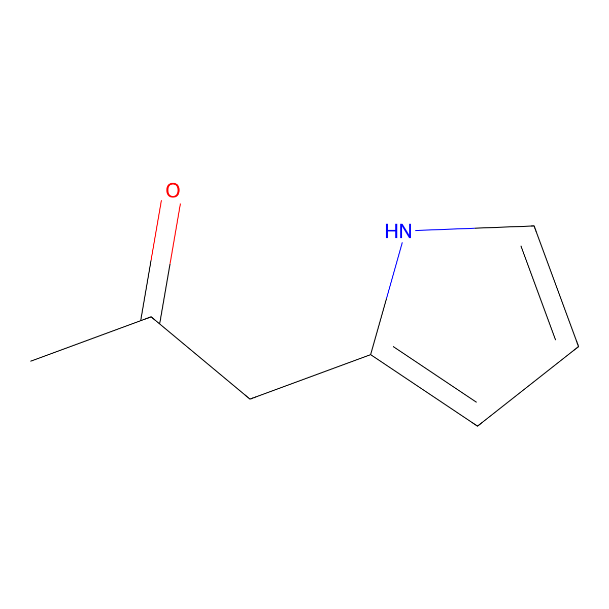 1-(1H-Pyrrol-2-yl)propan-2-one molecular structure, CAS 125281-94-9