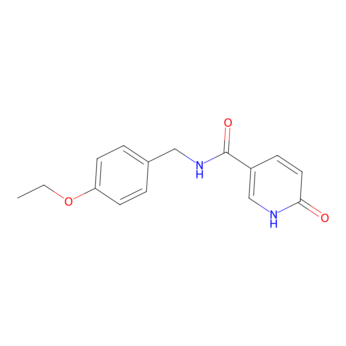 N-[(4-ethoxyphenyl)methyl]-6-hydroxypyridine-3-carboxamide molecular structure, CAS 1252818-72-6