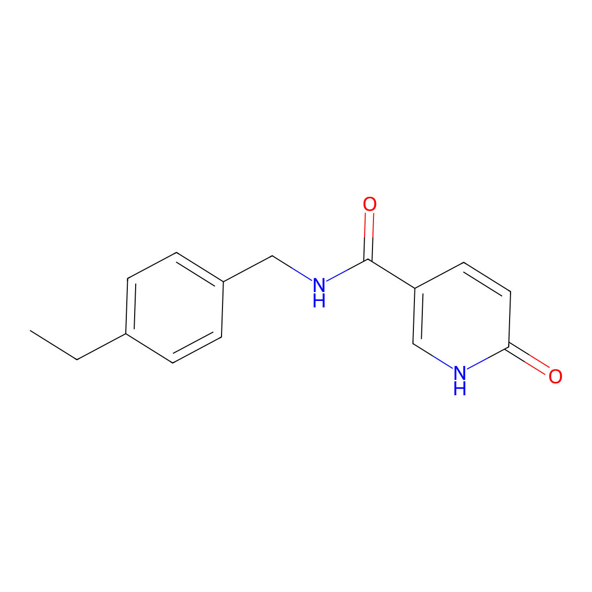 N-[(4-ethylphenyl)methyl]-6-hydroxypyridine-3-carboxamide molecular structure, CAS 1252857-28-5