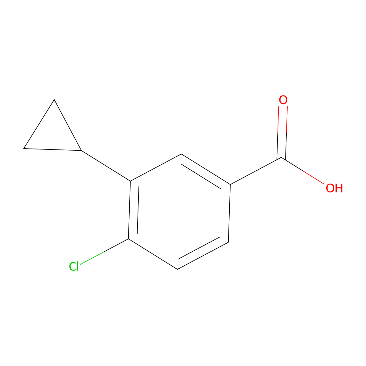 4-Chloro-3-cyclopropylbenzoic acid molecular structure, CAS 1252903-35-7
