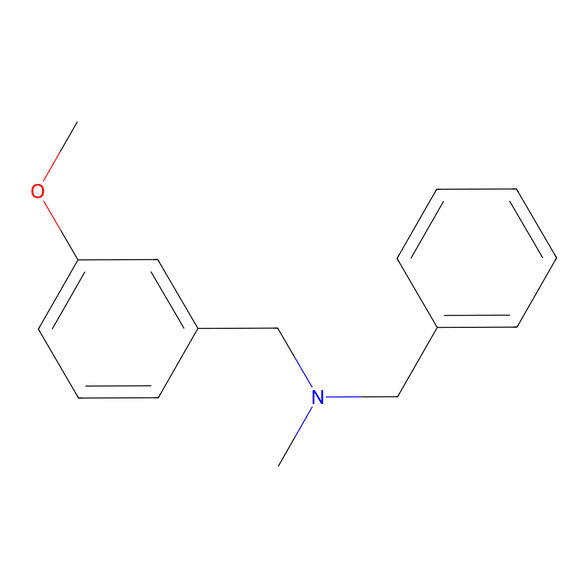 Benzyl[(3-methoxyphenyl)methyl]methylamine molecular structure, CAS 1252915-76-6