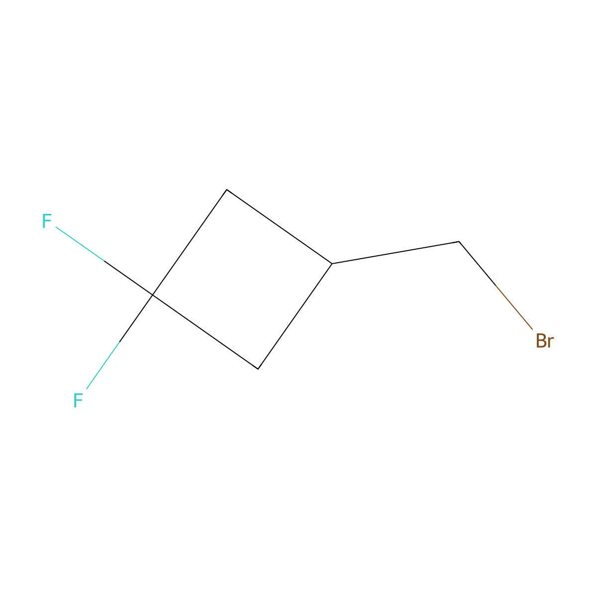 3-(Bromomethyl)-1,1-difluorocyclobutane molecular structure, CAS 1252934-30-7