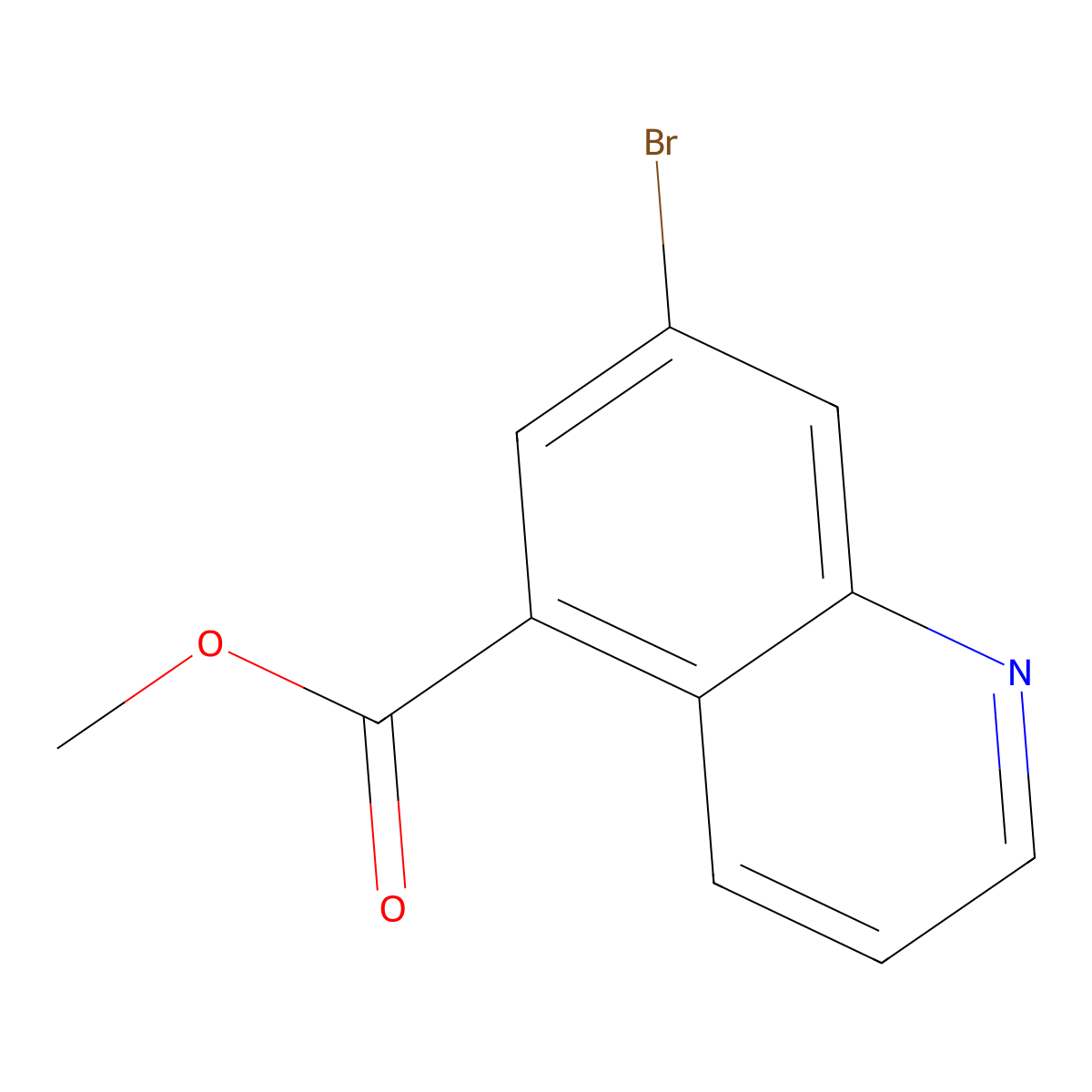 Methyl 7-Bromoquinoline-5-carboxylate molecular structure, CAS 1253105-82-6