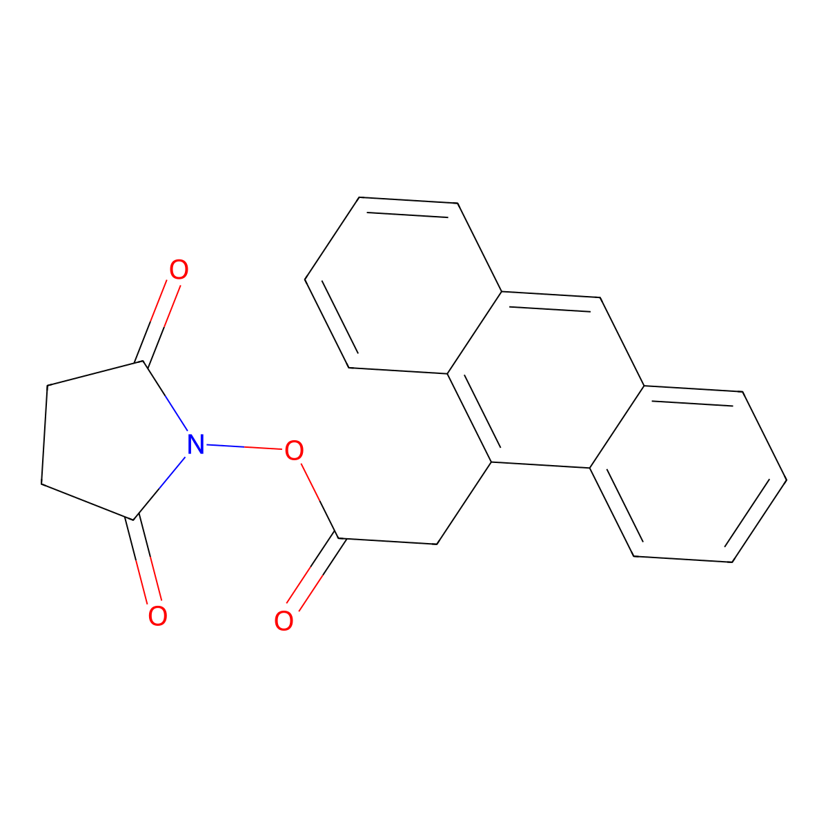 9-Anthraceneacetic Acid 2,5-Dioxo-1-pyrrolidinyl Ester molecular structure, CAS 1253107-42-4