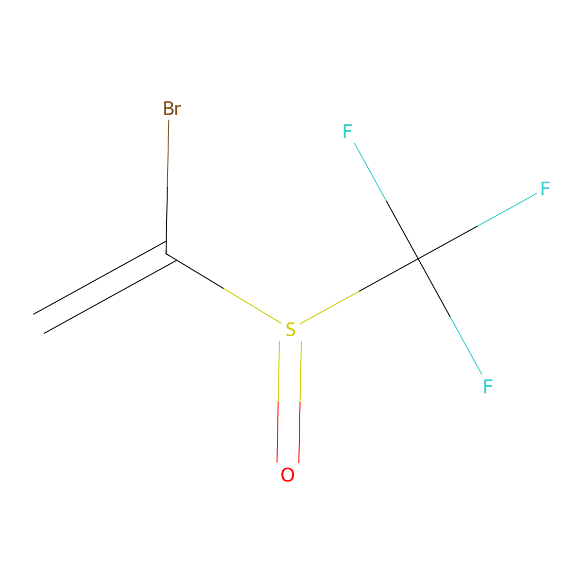 1-Bromo-1-trifluoromethanesulfinylethene molecular structure, CAS 1253123-66-8