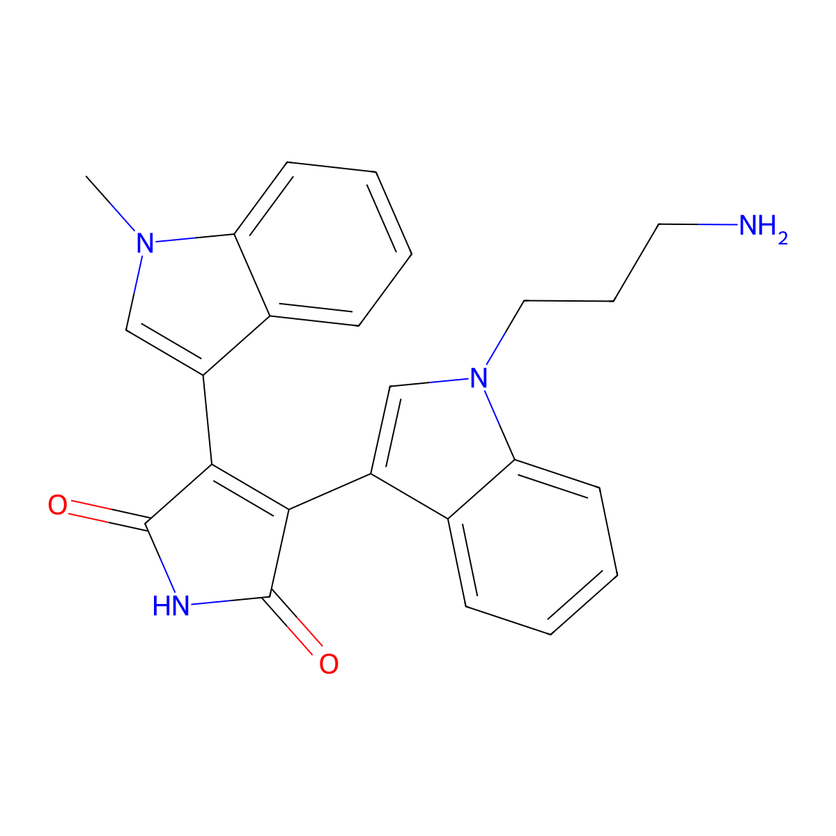 Bisindolylmaleimide VIII molecular structure, CAS 125313-65-7