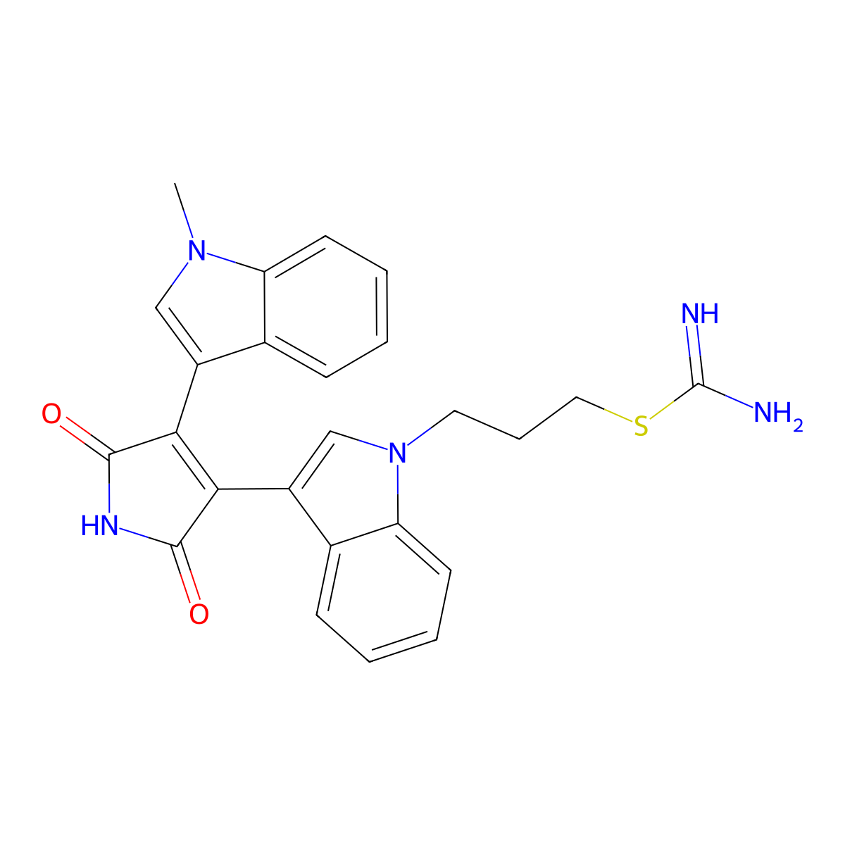 Bisindolylmaleimide IX molecular structure, CAS 125314-64-9