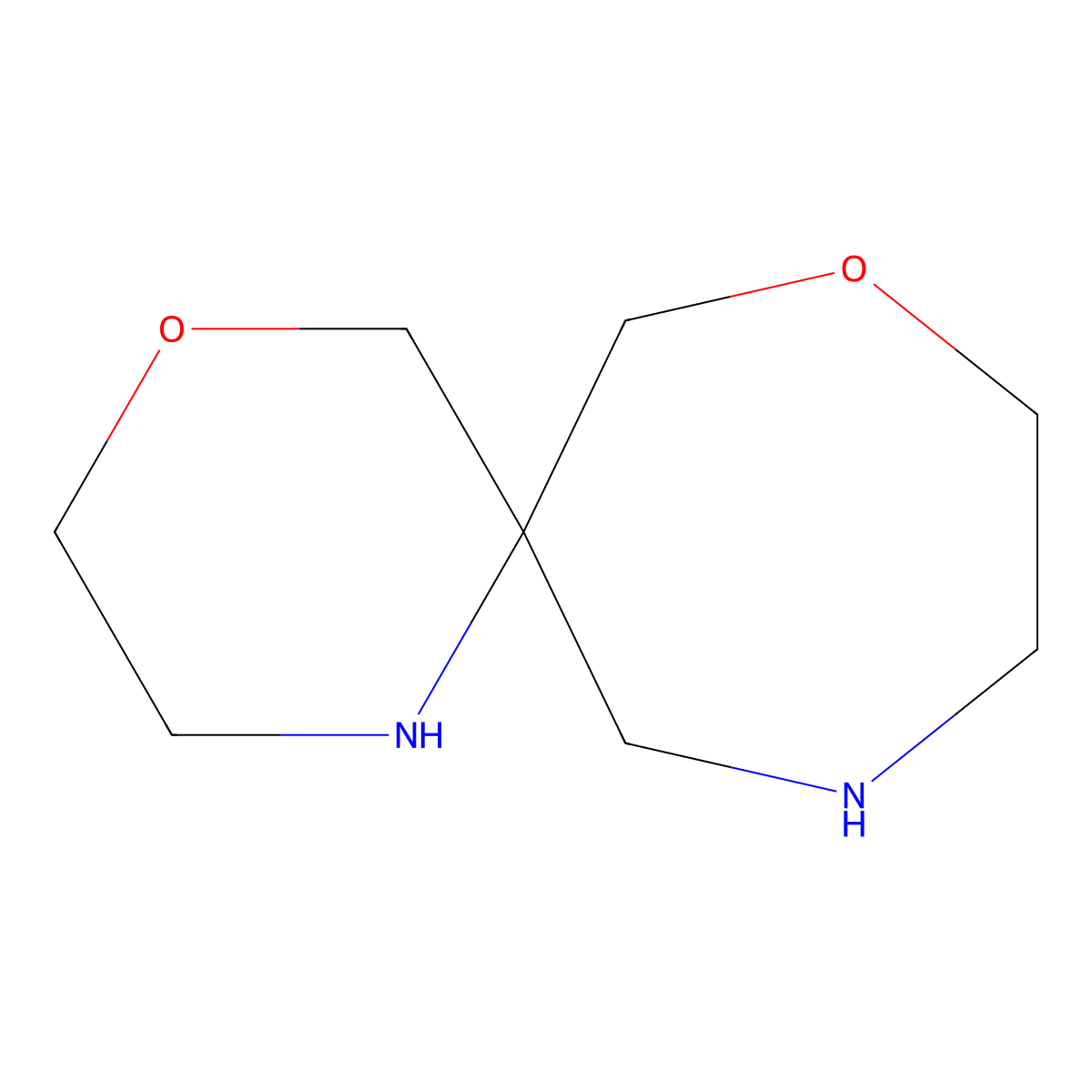 4,8-Dioxa-1,11-diazaspiro[5.6]dodecane molecular structure, CAS 1253190-58-7