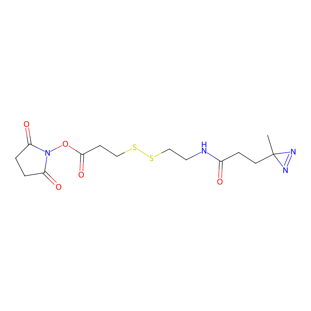 SDAD (NHS-SS-Diazirine) molecular structure, CAS 1253202-38-8