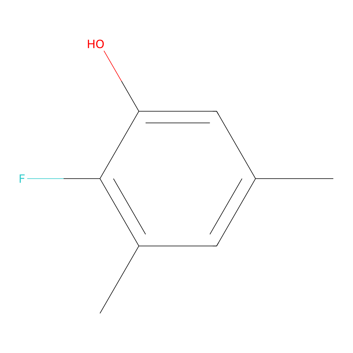 2-Fluoro-3,5-dimethylphenol molecular structure, CAS 1253214-38-8