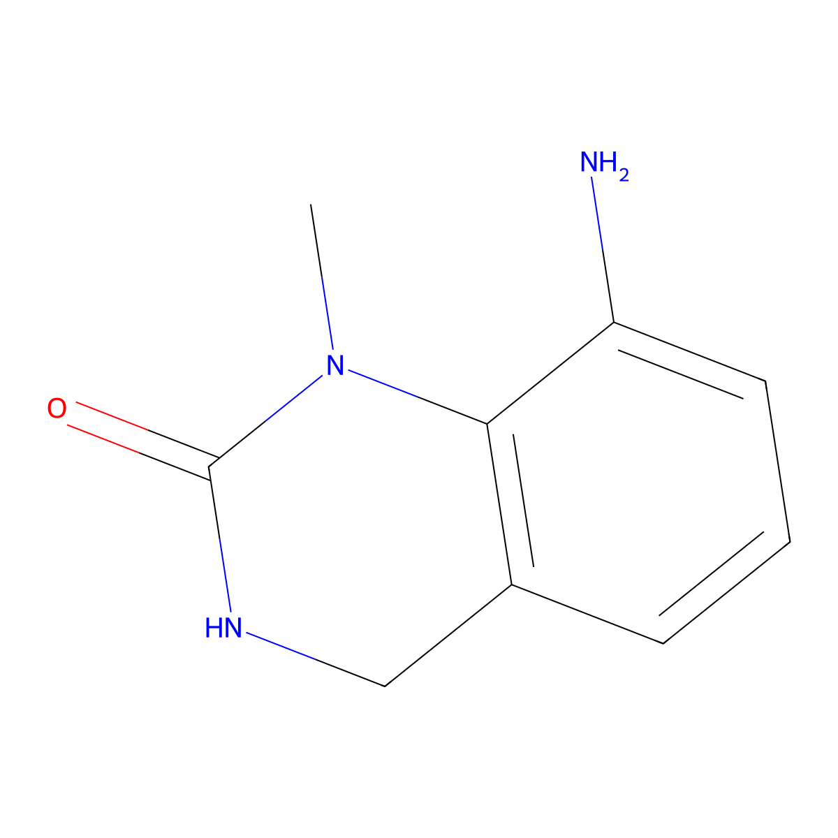 8-Amino-1-methyl-3,4-dihydroquinazolin-2(1H)-one molecular structure, CAS 1253225-81-8