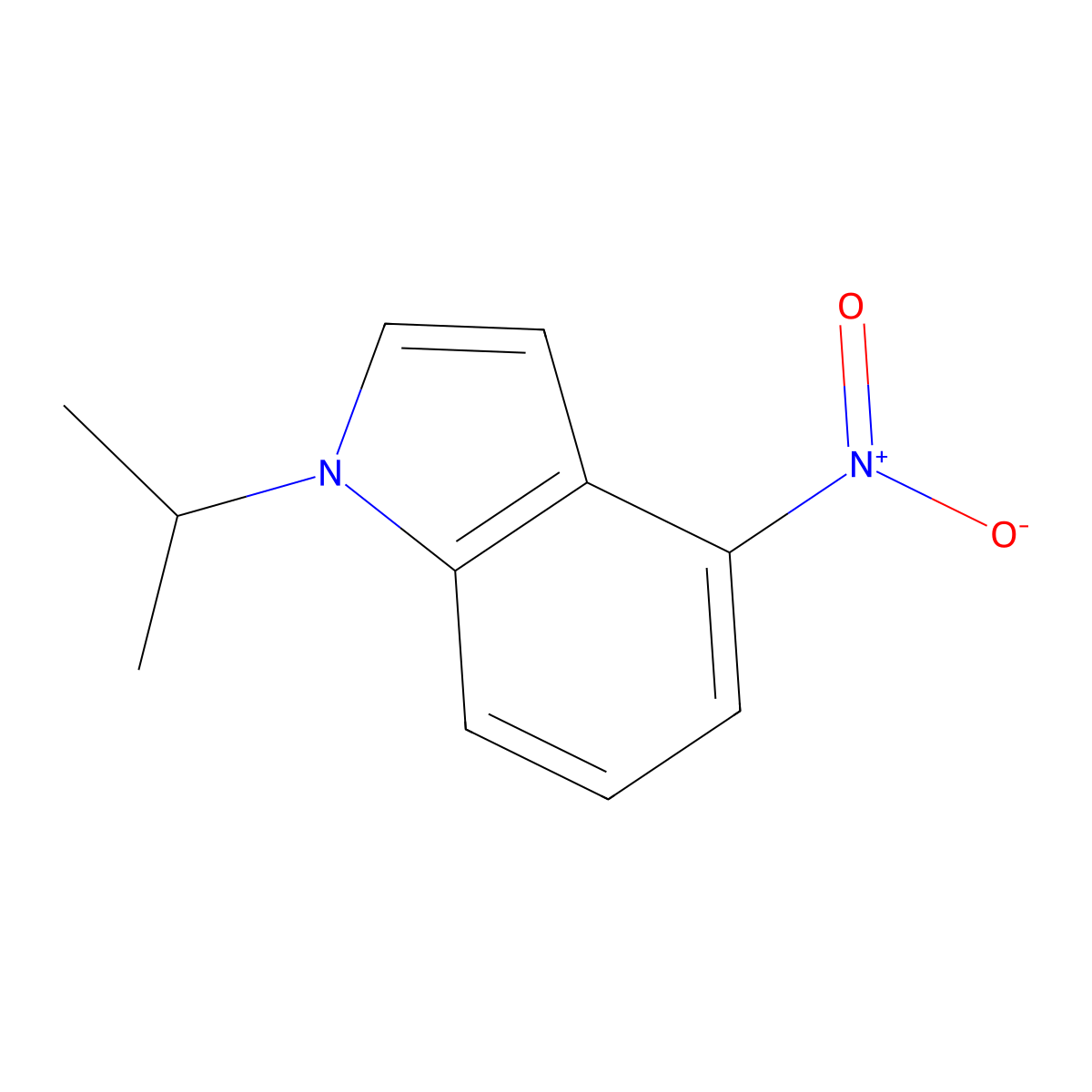 4-Nitro-1-(propan-2-yl)-1H-indole molecular structure, CAS 1253225-83-0