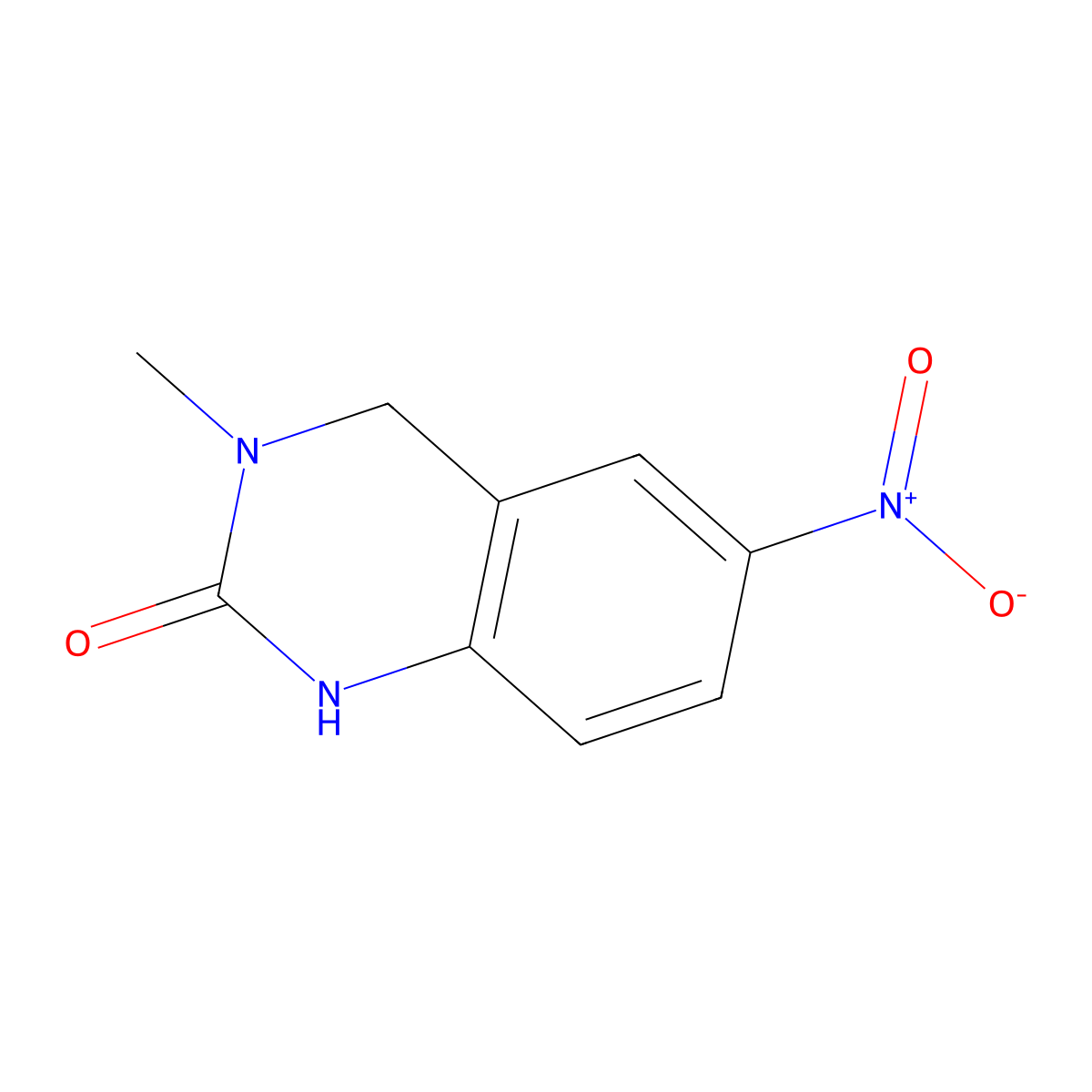 3-Methyl-6-nitro-3,4-dihydroquinazolin-2(1H)-one molecular structure, CAS 1253226-04-8