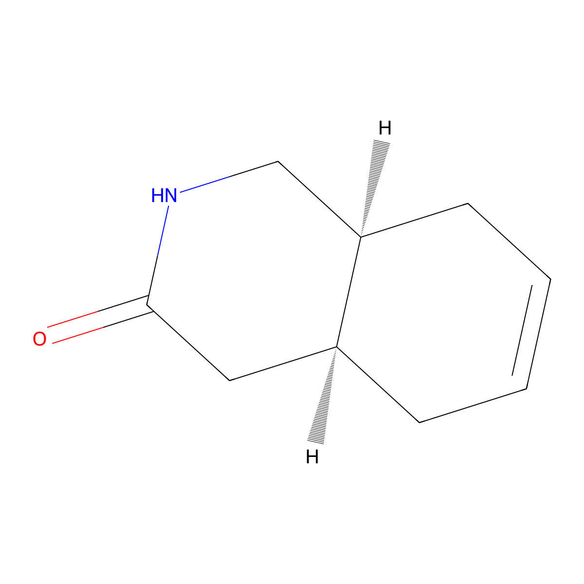 rac-(4aR,8aR)-1,2,3,4,4a,5,8,8a-octahydroisoquinolin-3-one, cis molecular structure, CAS 1253265-30-3